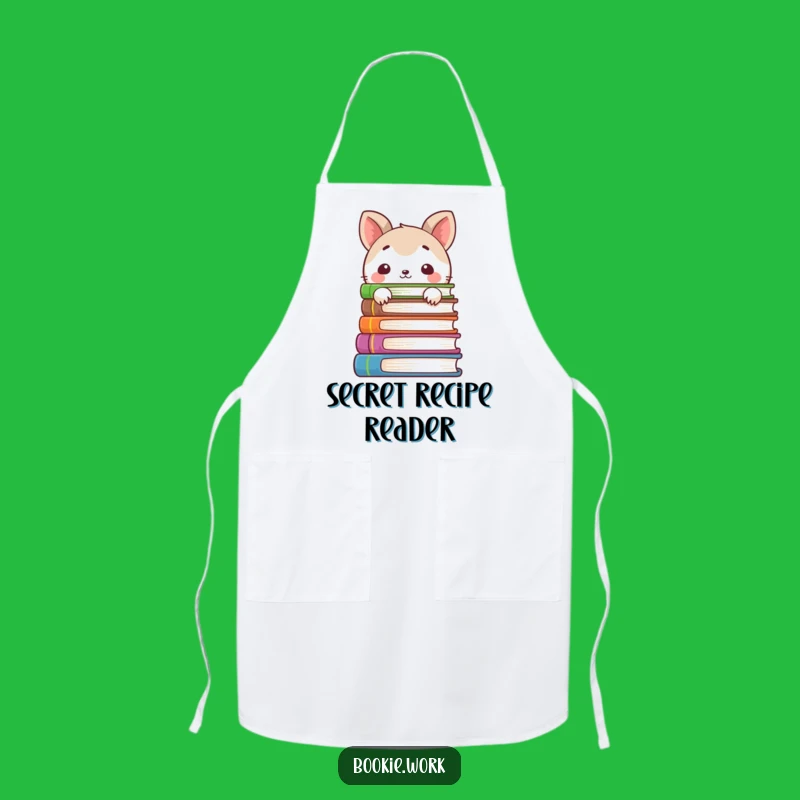 Funny Kitchen Apron - Cook with Shy Bookish Delight!