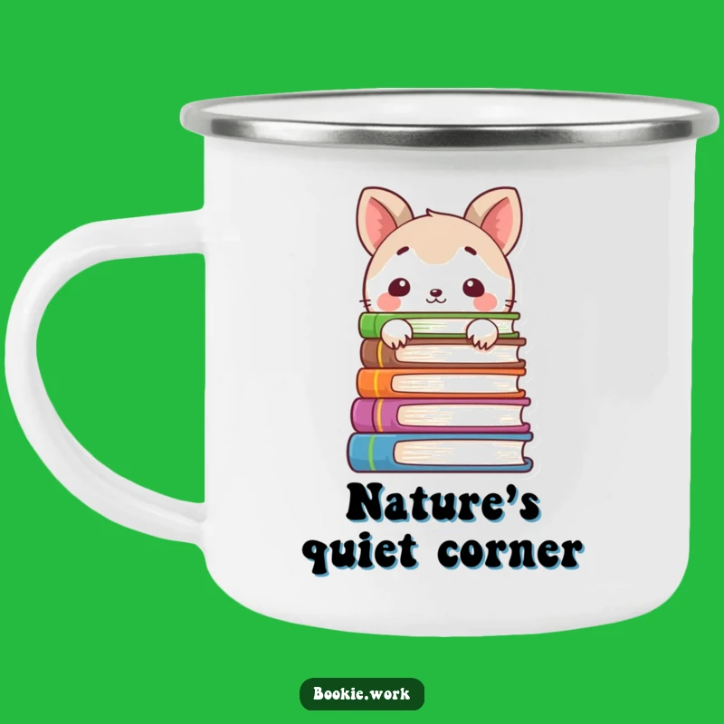 Funny Cozy Camp Mug - Read Quietly in Nature!