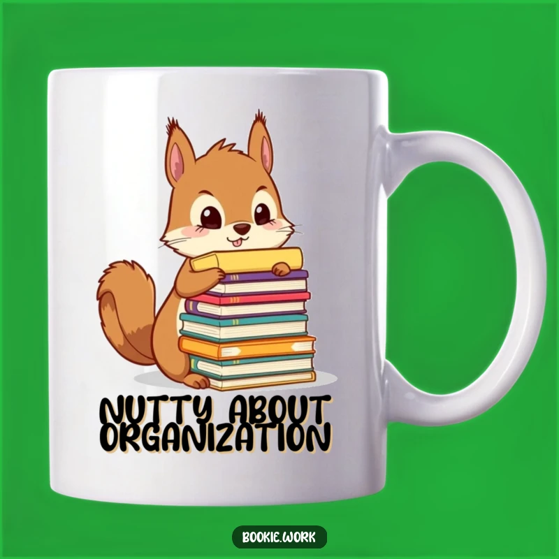 Funny Squirrel Organizer Mug: Tidy Manuscript Collector Gift, Hilarious Character