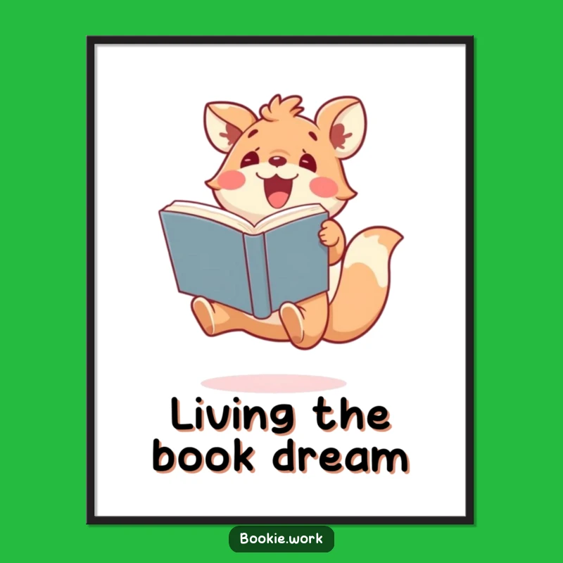 Funny Animal Reading Poster - Add Joyful Vibes to Your Space!