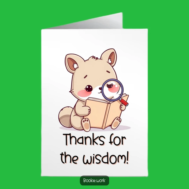 Free Printable Thank You Card: Animal Finds Gratitude - Funny Downloadable Gift