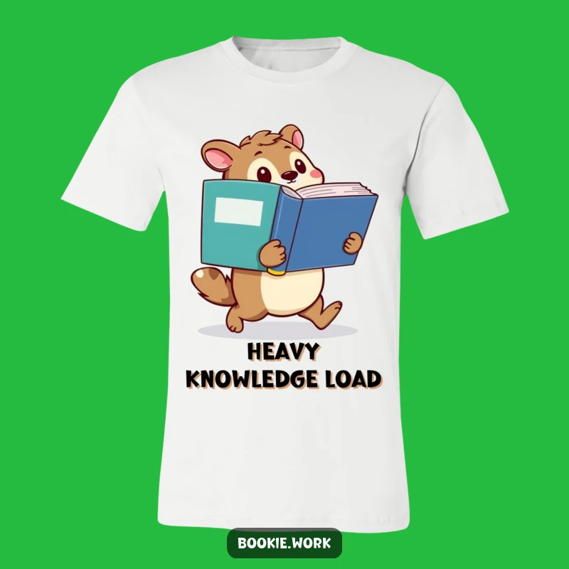 Funny Scholar Tee: Determined Animal's Dictionary Adventure Shirt
