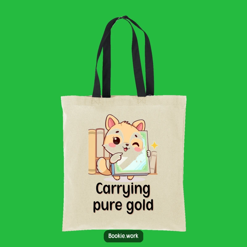 Funny Book Discovery Tote: Animal's Excited Point to Gleaming Cover