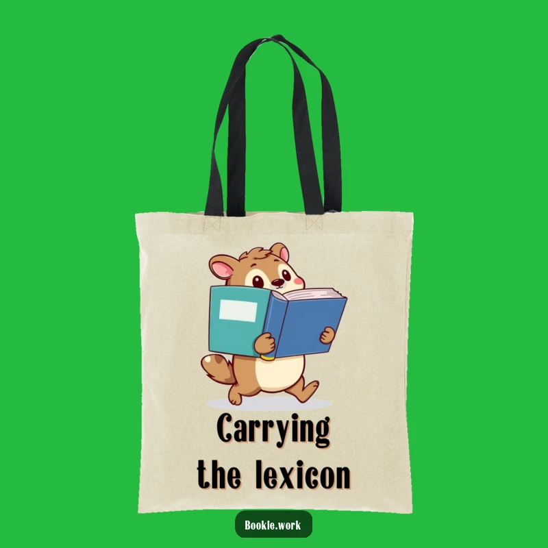 Funny Dictionary Wanderer Tote: Animal's Knowledge Journey Bag